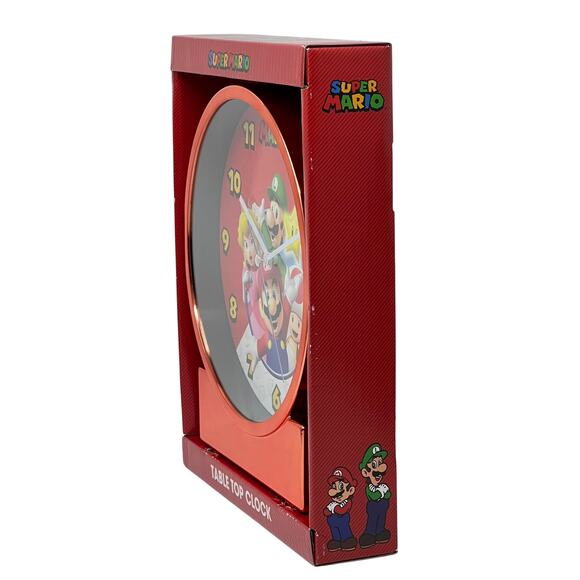 Super Mario Brothers Table Top Clock - Mario Luigi Princess Peach Mushroom - Picture 4 of 8